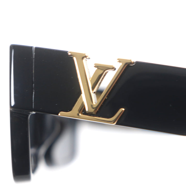 Excellent LOUIS VUITTON sunglasses LV Sleek Square black mens Z2062E