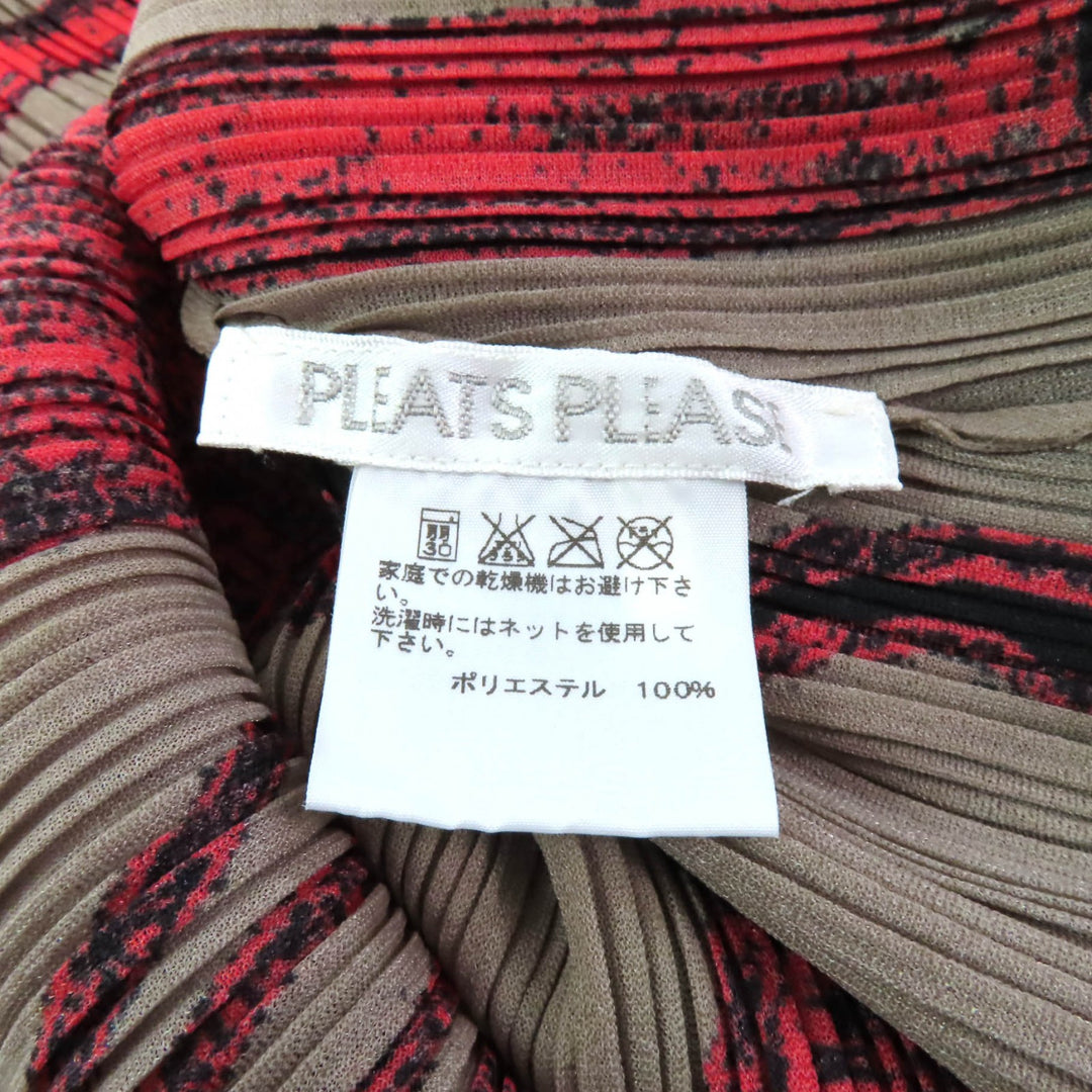 Excellent PLEATS PLEASE one piece All-over print sleeveless Pleated Women 3