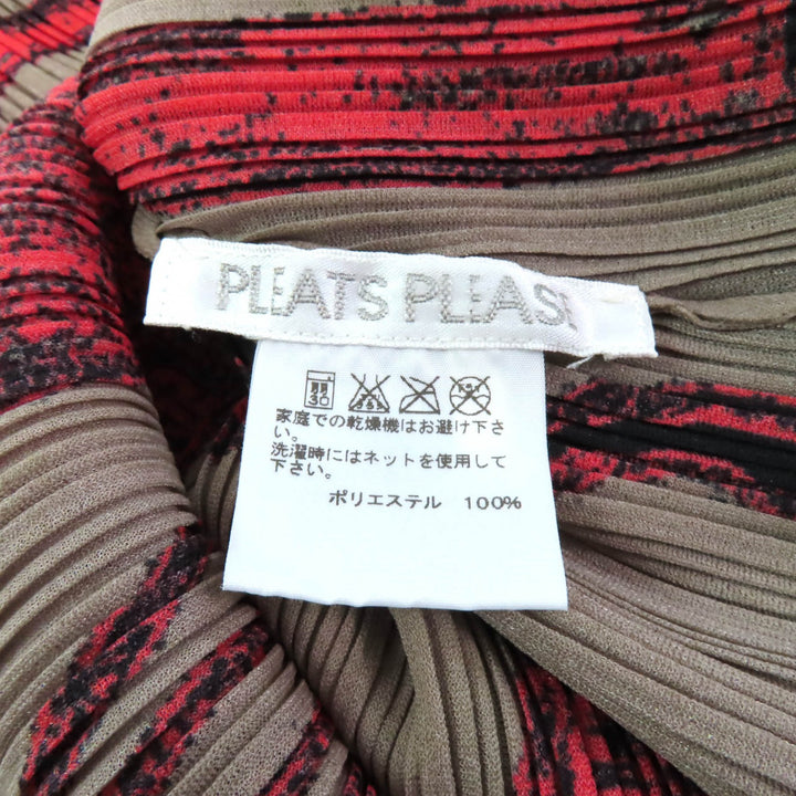 Excellent PLEATS PLEASE one piece All-over print sleeveless Pleated Women 3