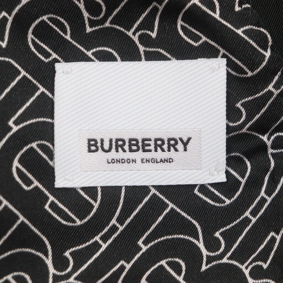 Excellent BURBERRY tailored jacket black polyester mens 46 8028424