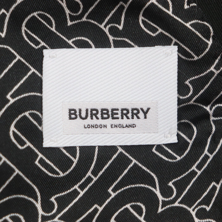 Excellent BURBERRY tailored jacket black polyester mens 46 8028424