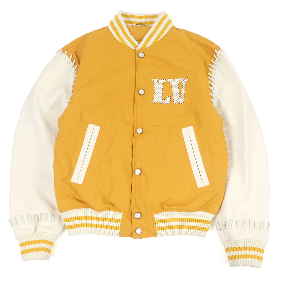 LOUIS VUITTON Jacket Padded varsity jacket with leather sleeves and back logo