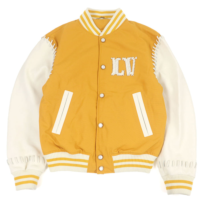 LOUIS VUITTON Jacket Padded varsity jacket with leather sleeves and back logo