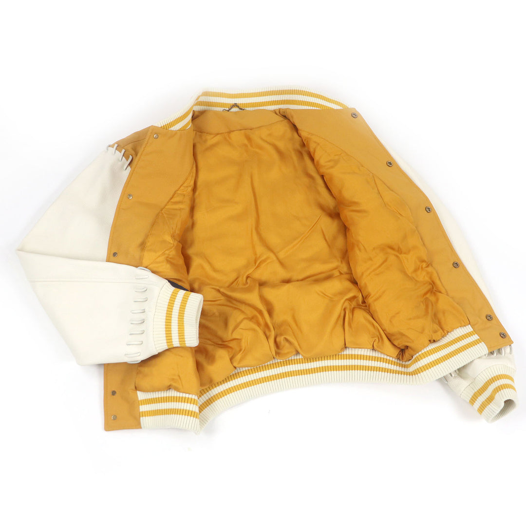 LOUIS VUITTON Jacket Padded varsity jacket with leather sleeves and back logo