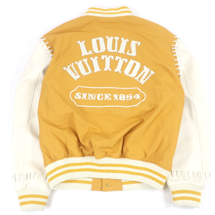 LOUIS VUITTON Jacket Padded varsity jacket with leather sleeves and back logo