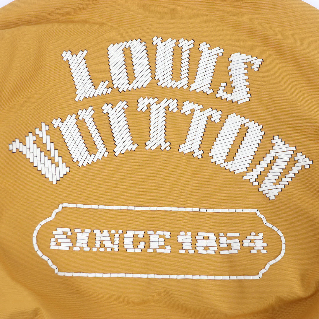 LOUIS VUITTON Jacket Padded varsity jacket with leather sleeves and back logo