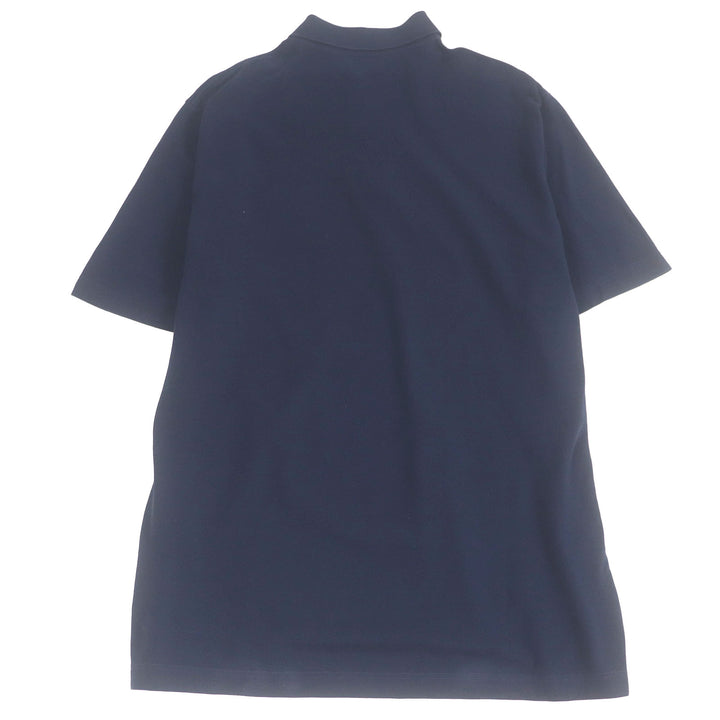 Very Good HERMES Short sleeve polo shirt T-shirt Navy cotton mens XXL