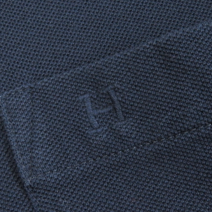 Very Good HERMES Short sleeve polo shirt T-shirt Navy cotton mens XXL