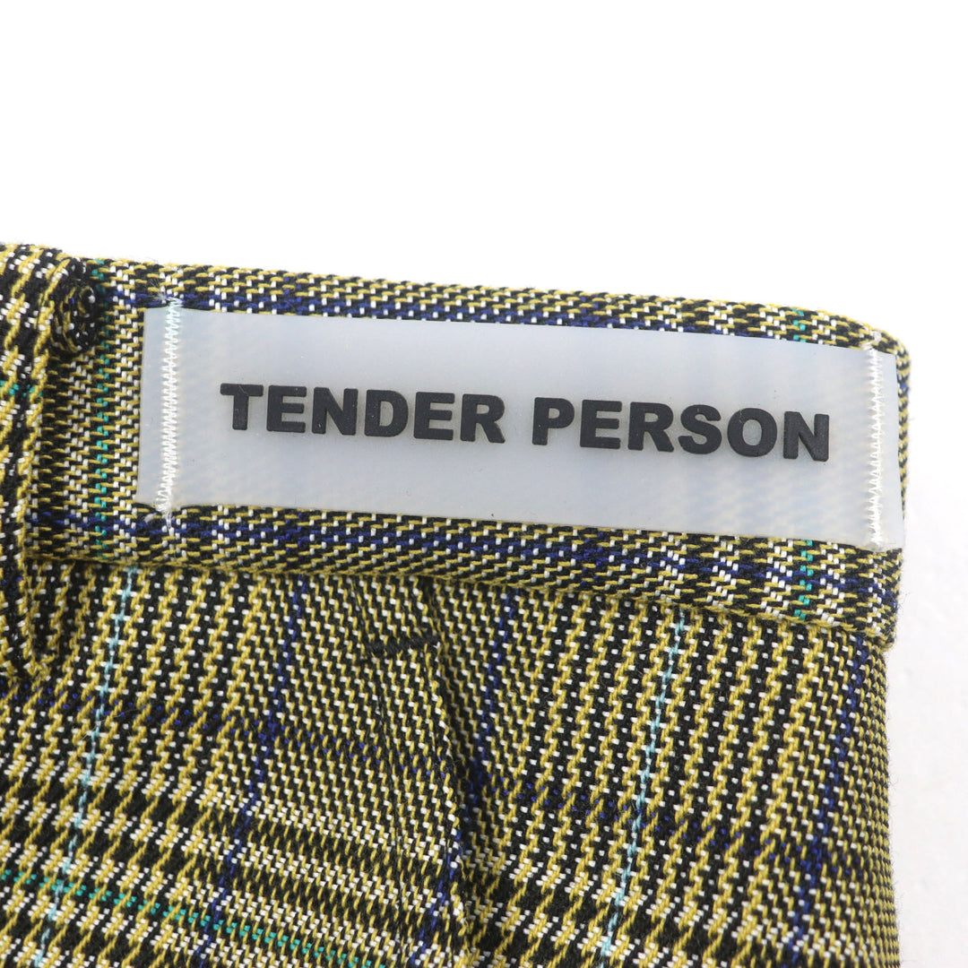 Excellent TENDER PERSON Pants LEGGUARDS STRAIGHT SLACKS Green system wool 3