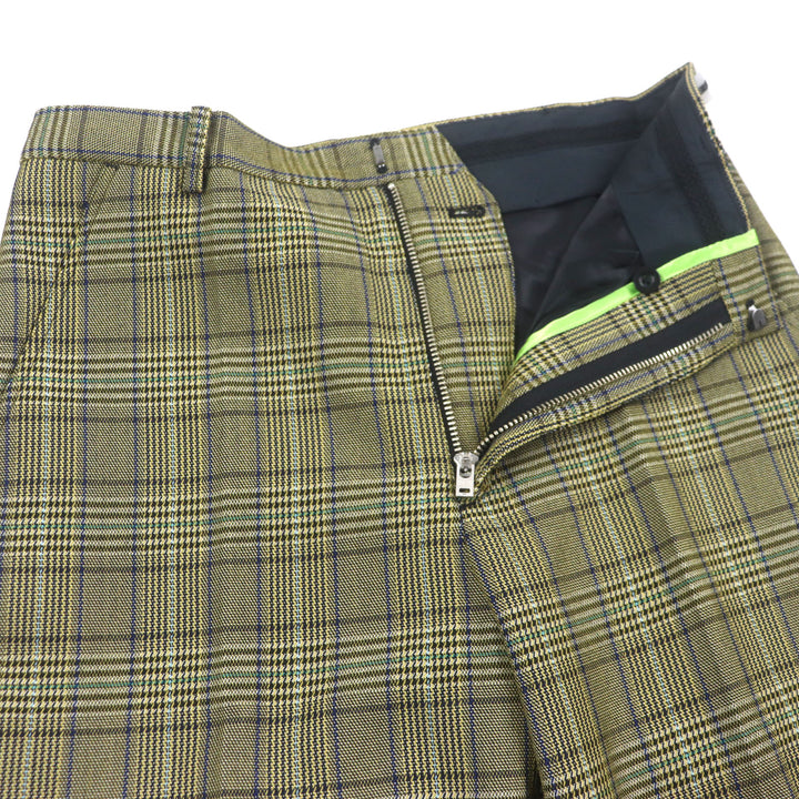 Excellent TENDER PERSON Pants LEGGUARDS STRAIGHT SLACKS Green system wool 3