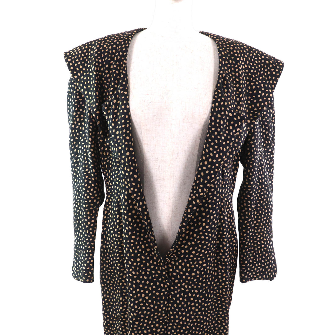 Excellent Christian Dior one piece All-over print big collar shirt Women