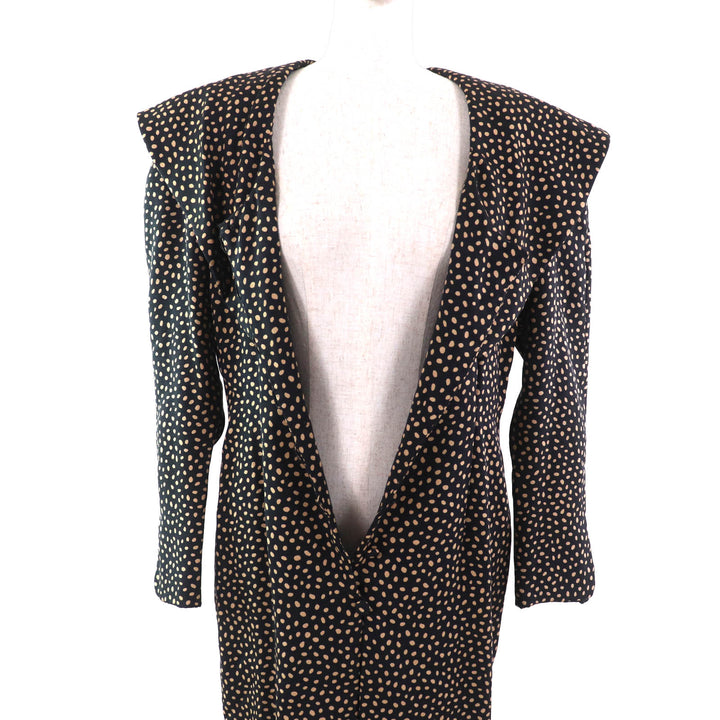 Excellent Christian Dior one piece All-over print big collar shirt Women