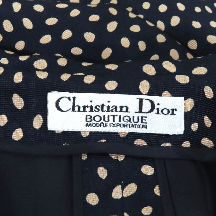 Excellent Christian Dior one piece All-over print big collar shirt Women