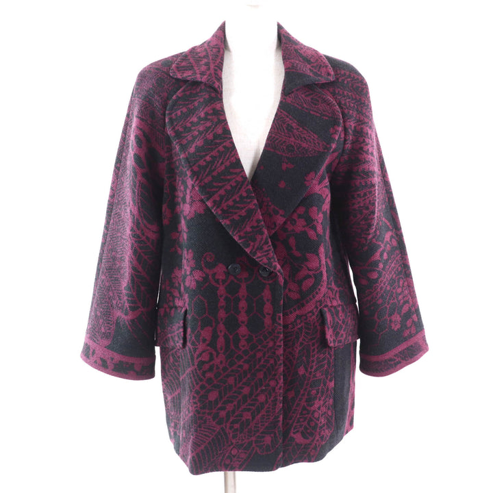 Great LEONARD FASHION Jacket Double-breasted with logo buttons and all-overprint