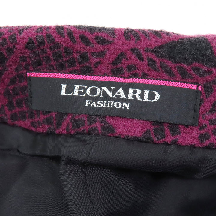 Great LEONARD FASHION Jacket Double-breasted with logo buttons and all-overprint