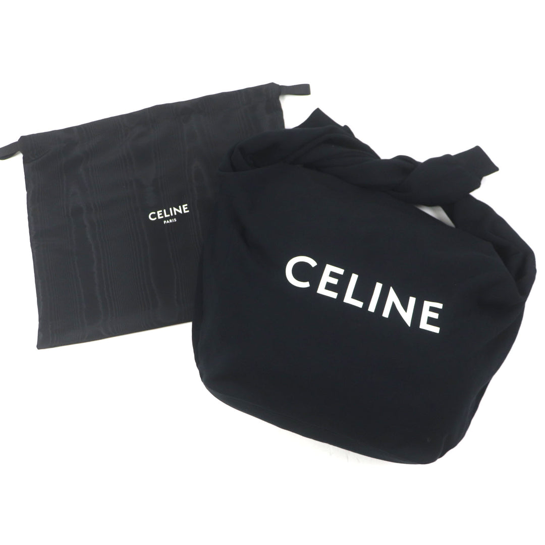 Excellent CELINE Shoulder Bag MEDIUM SWEAT BAG logo print crossbody bag mens 11020 2EKO