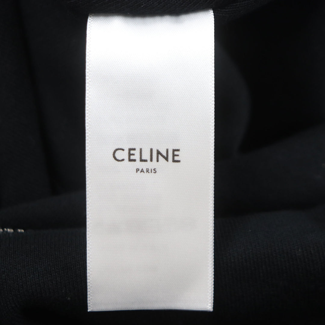 Excellent CELINE Shoulder Bag MEDIUM SWEAT BAG logo print crossbody bag mens 11020 2EKO