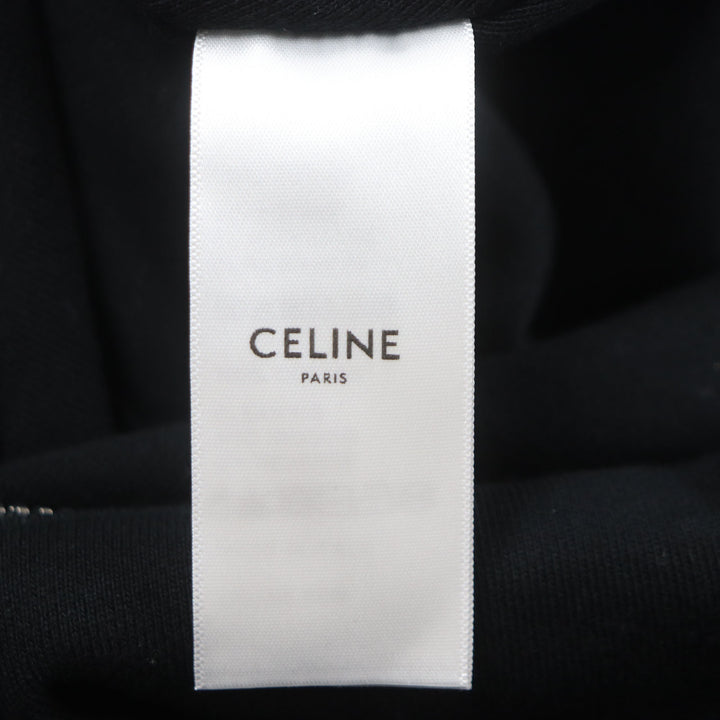 Excellent CELINE Shoulder Bag MEDIUM SWEAT BAG logo print crossbody bag mens 11020 2EKO