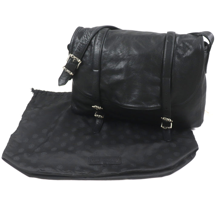 Great CHROME HEARTS Shoulder Bag G BENSIMONE Medium Roller Buckle Dagger zip