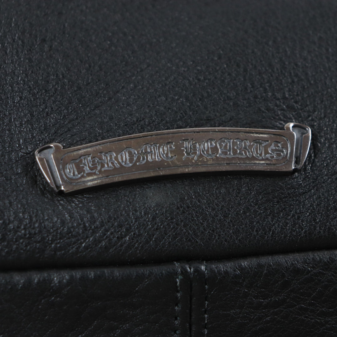 Great CHROME HEARTS Shoulder Bag G BENSIMONE Medium Roller Buckle Dagger zip