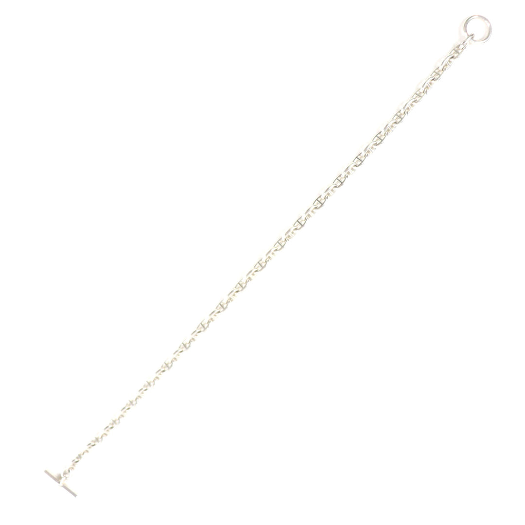 Great HERMES Necklace Chaine d'Ancre PM 43 frames Margiela period Silver SV925