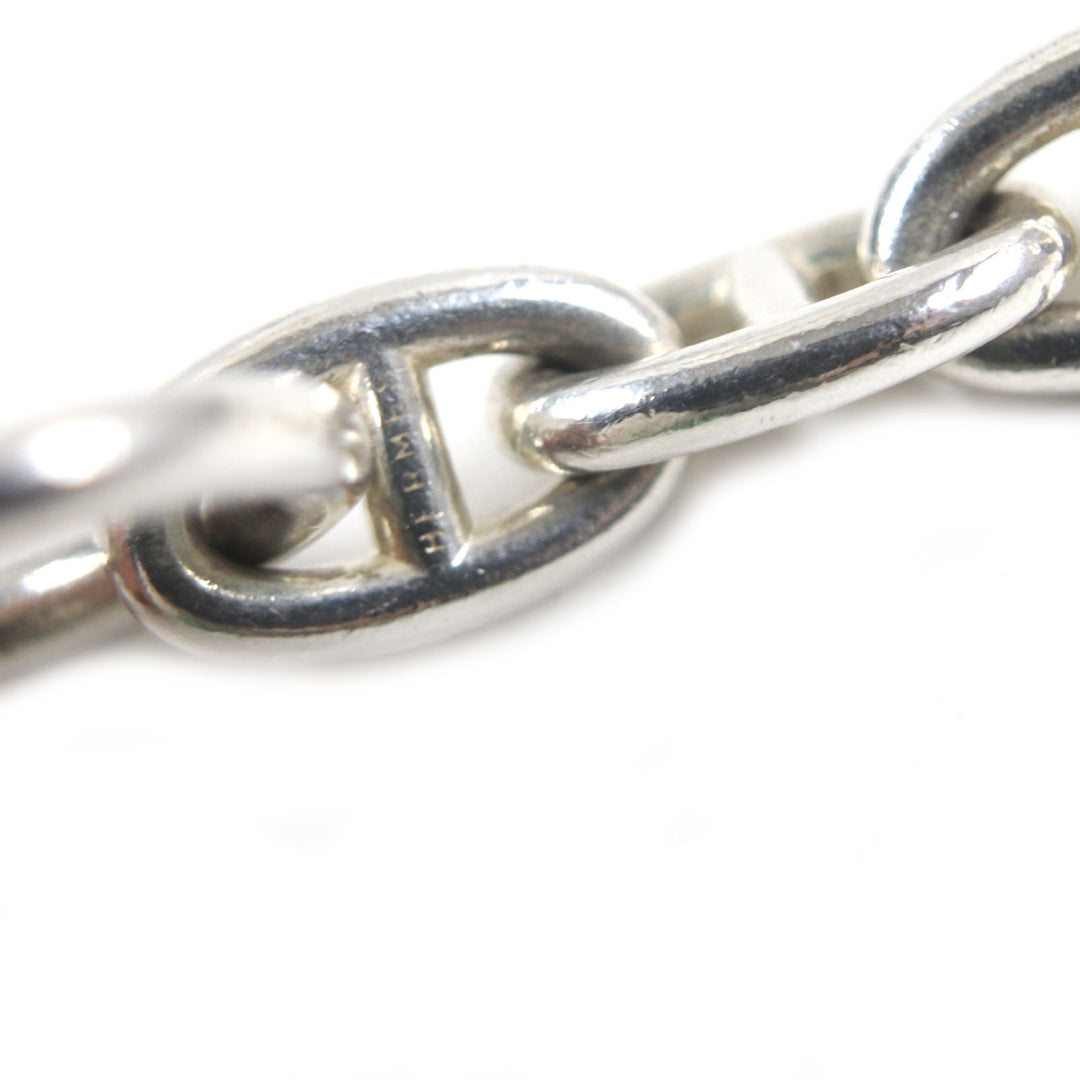 Great HERMES Necklace Chaine d'Ancre PM 43 frames Margiela period Silver SV925