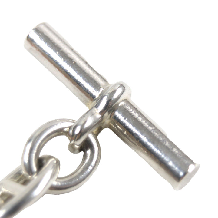 Great HERMES Necklace Chaine d'Ancre PM 43 frames Margiela period Silver SV925