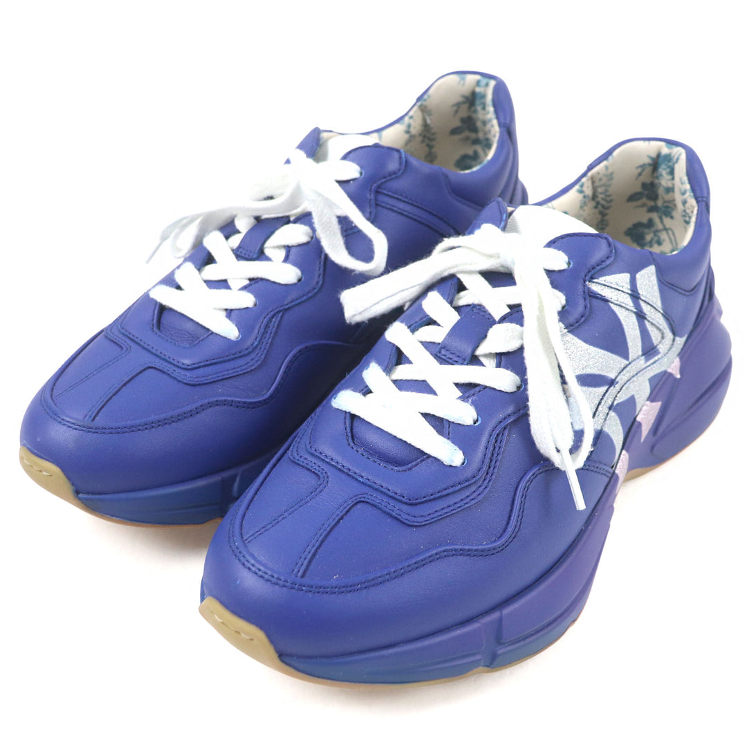 Great GUCCI New York Yankees sneakers Rhyton MLB Limited Edition Logo mens 6 548638