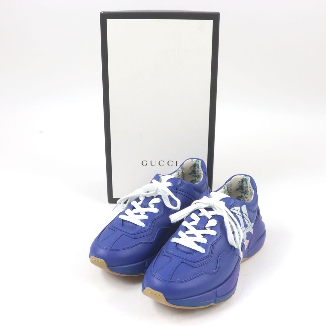 Great GUCCI New York Yankees sneakers Rhyton MLB Limited Edition Logo mens 6 548638