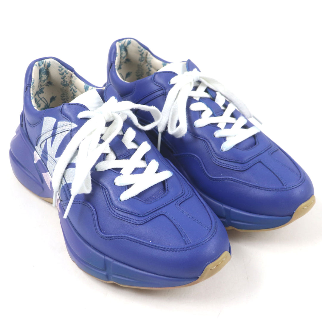 Great GUCCI New York Yankees sneakers Rhyton MLB Limited Edition Logo mens 6 548638