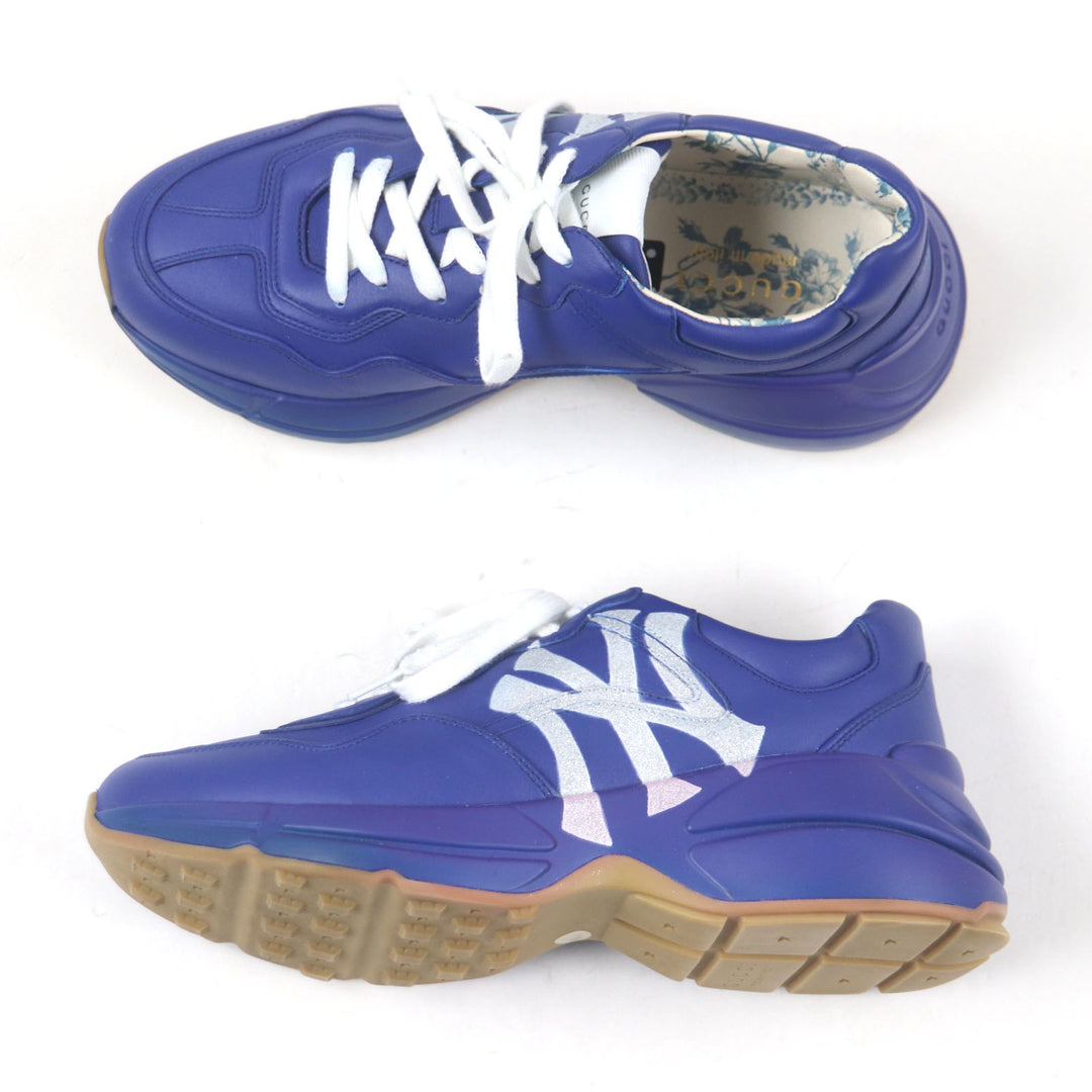 Great GUCCI New York Yankees sneakers Rhyton MLB Limited Edition Logo mens 6 548638
