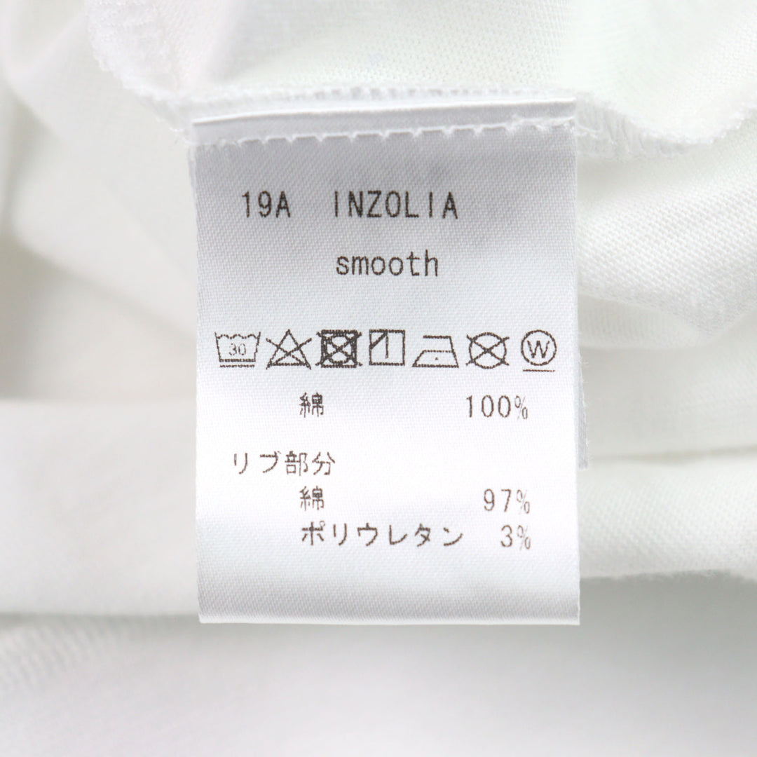 Pristine ANTICIPO Short sleeve T-shirt INZOLIA INZOLIA Logo tag, smooth cotton