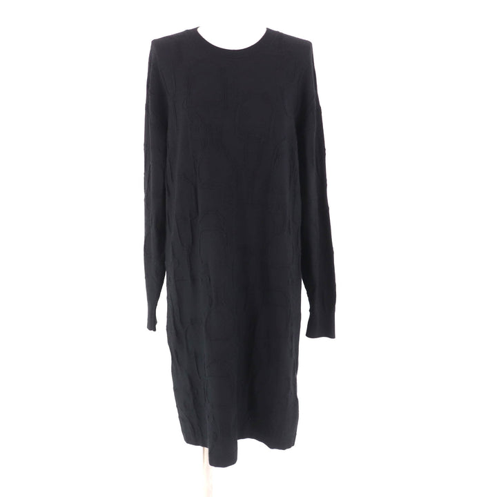 Great HERMES one piece Horse harness pattern knit crew neck silk Women 40