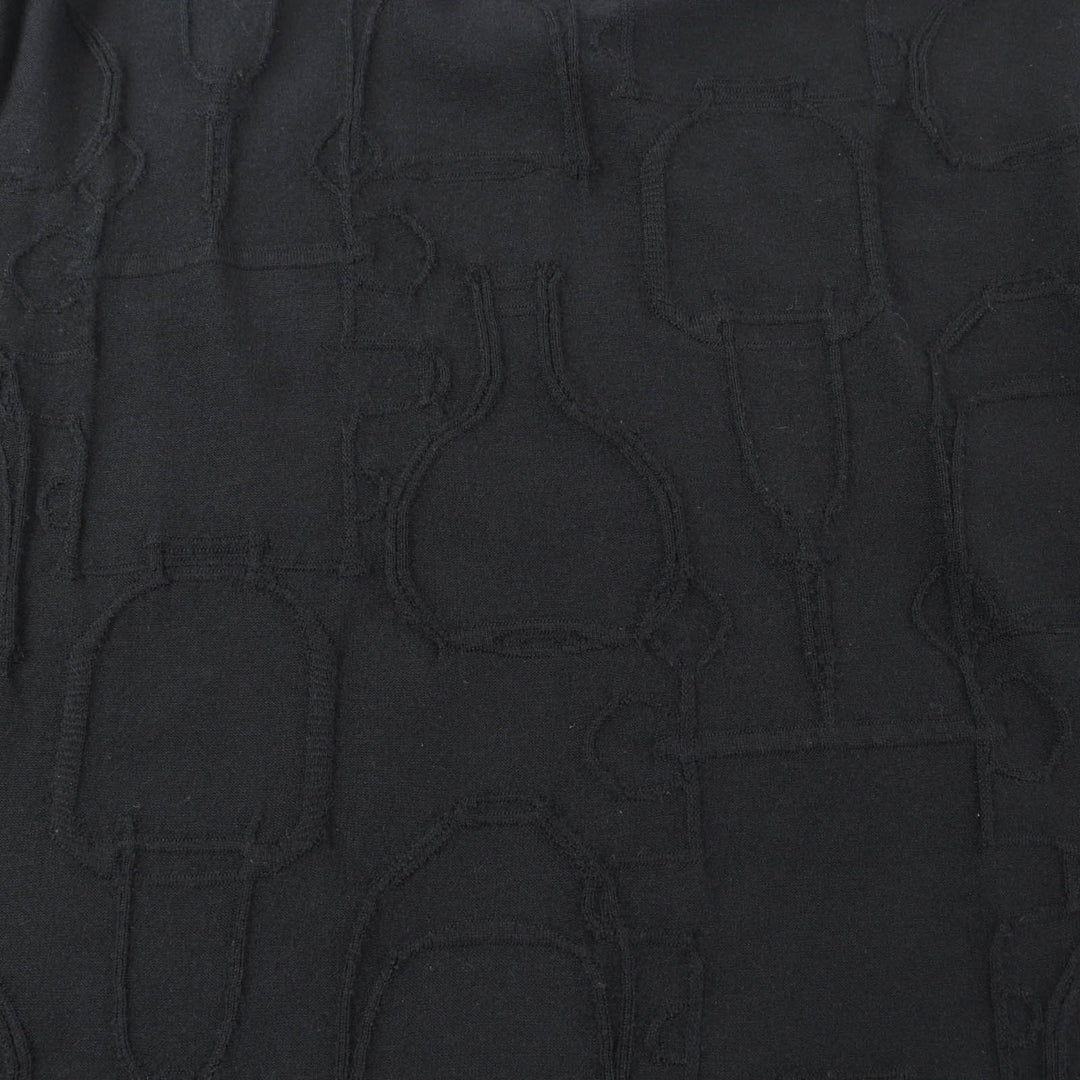 Great HERMES one piece Horse harness pattern knit crew neck silk Women 40