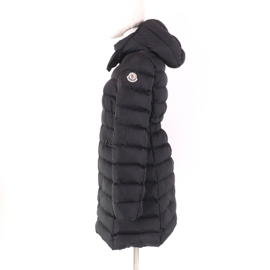 Great MONCLER down coat CHARPAL Hood with logo patch ZIP UP black Nylon Women