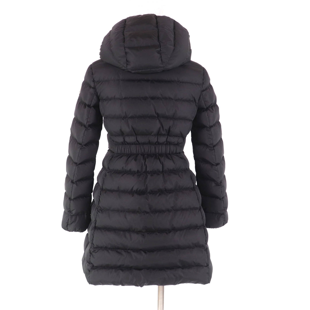 Great MONCLER down coat CHARPAL Hood with logo patch ZIP UP black Nylon Women
