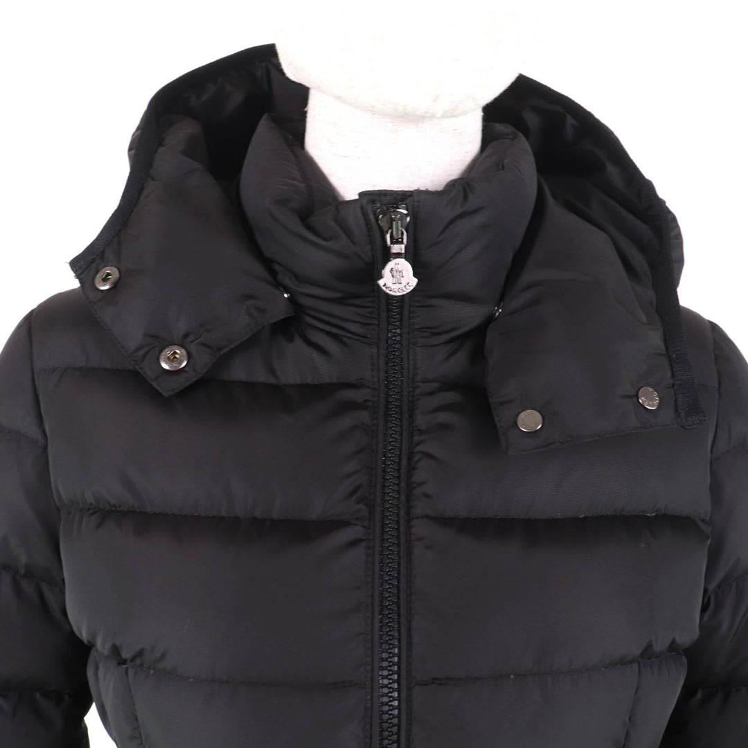 Great MONCLER down coat CHARPAL Hood with logo patch ZIP UP black Nylon Women