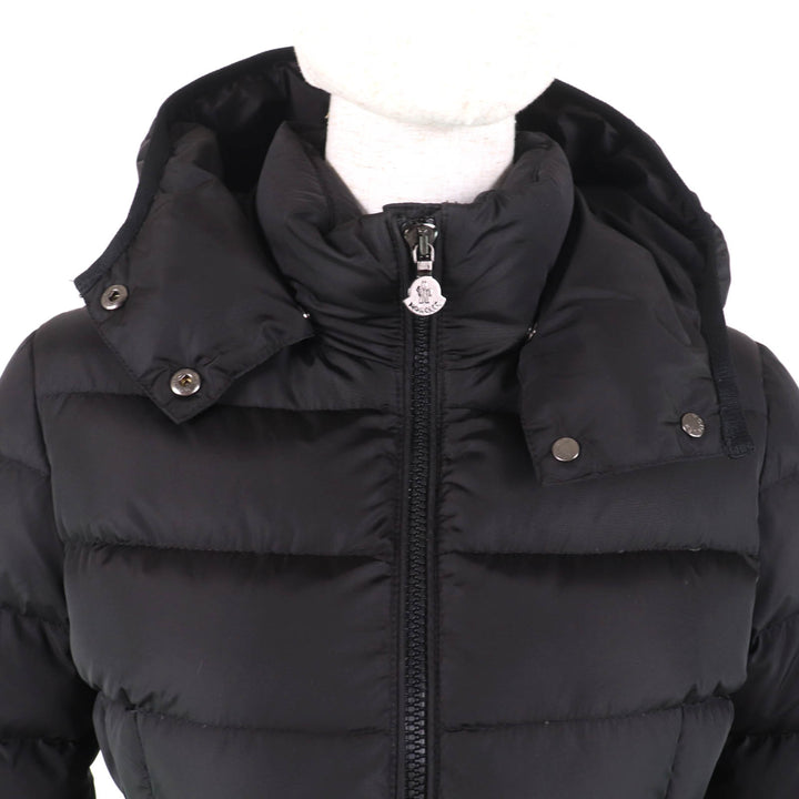 Great MONCLER down coat CHARPAL Hood with logo patch ZIP UP black Nylon Women