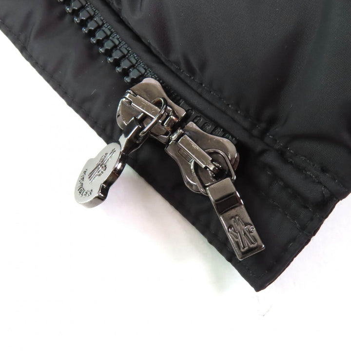 Great MONCLER down coat CHARPAL Hood with logo patch ZIP UP black Nylon Women