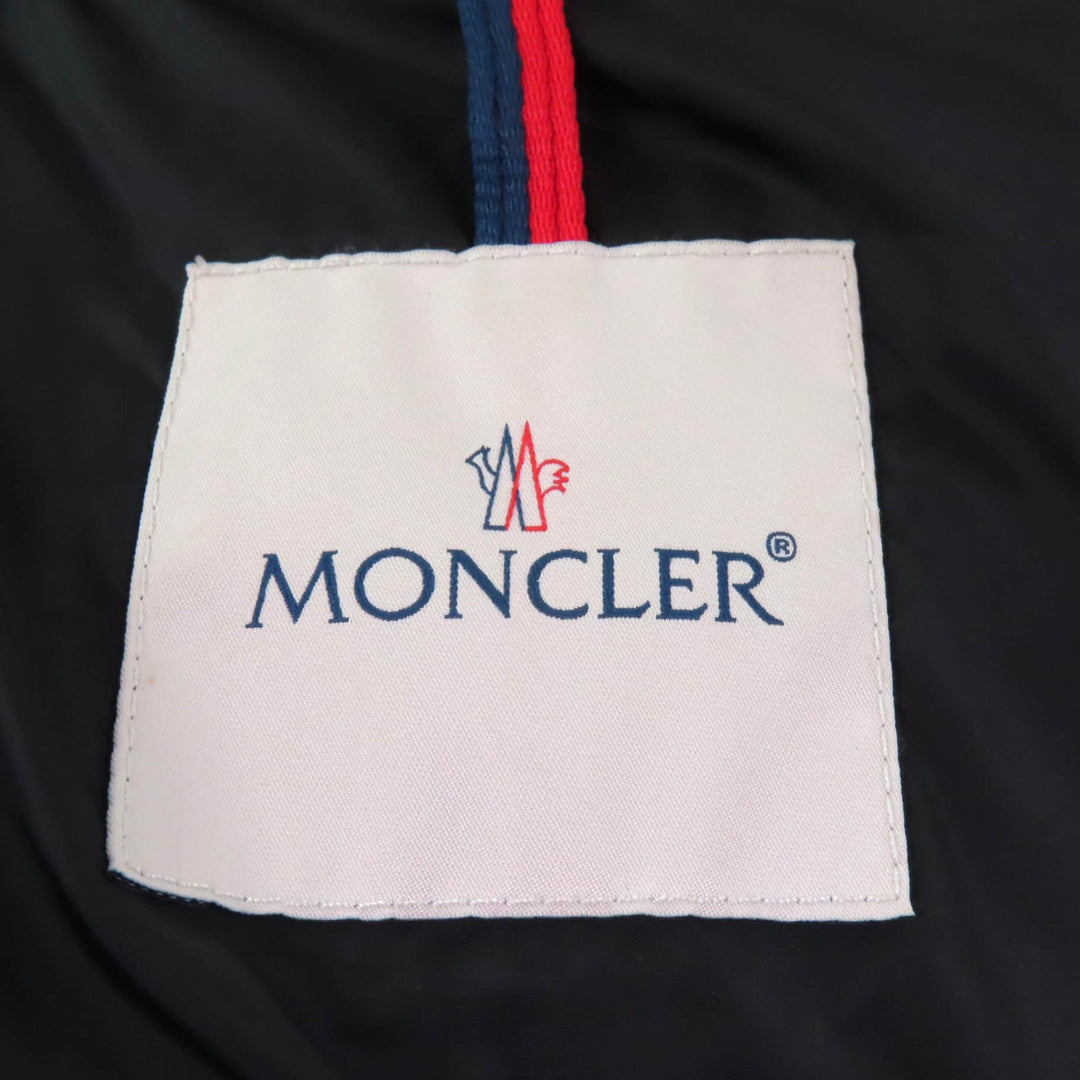 Great MONCLER down coat CHARPAL Hood with logo patch ZIP UP black Nylon Women
