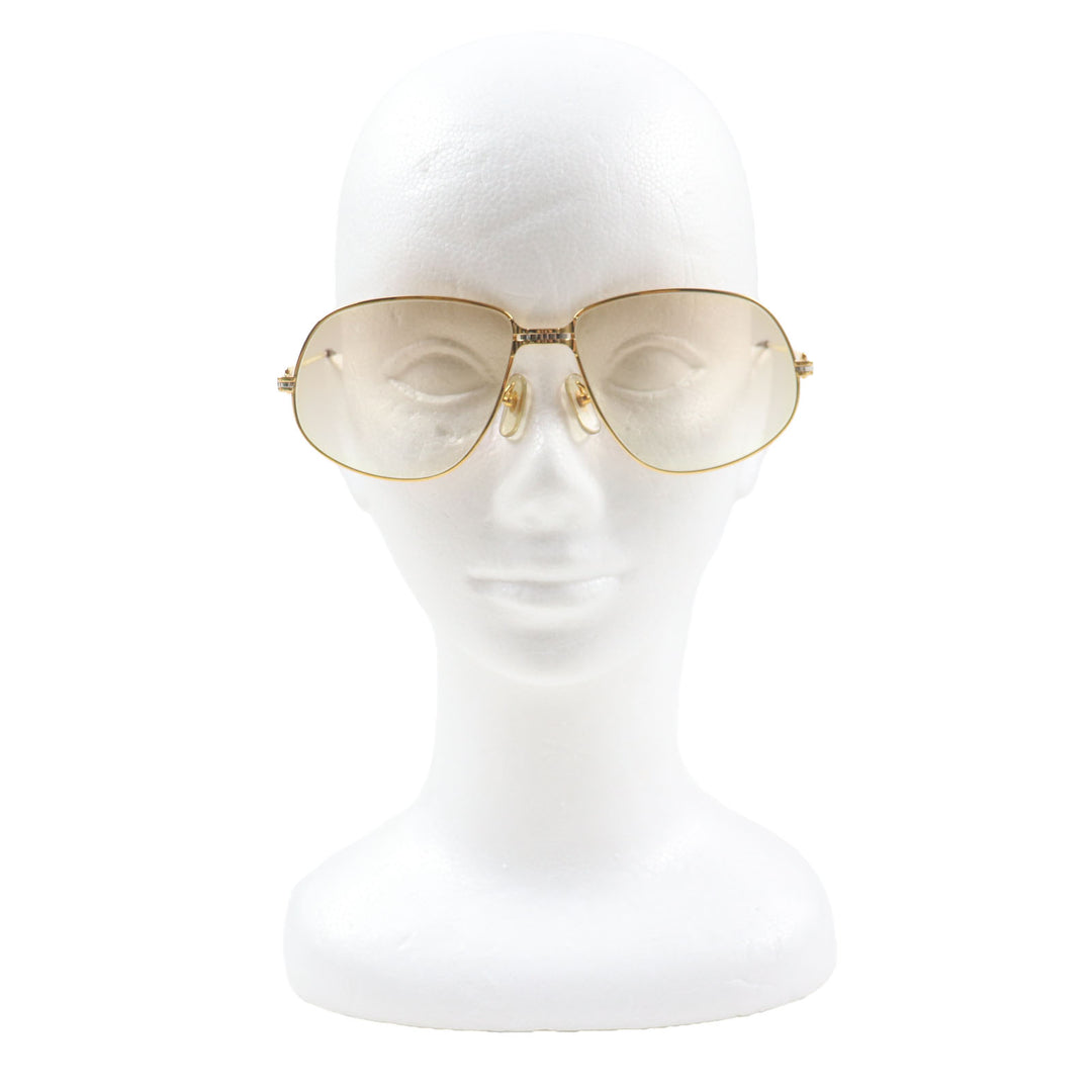Excellent Cartier sunglasses Mailon PANTHERE Gradient lenses Gold bordeaux mens