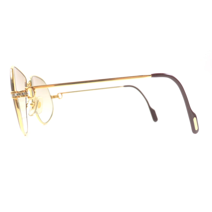 Excellent Cartier sunglasses Mailon PANTHERE Gradient lenses Gold bordeaux mens