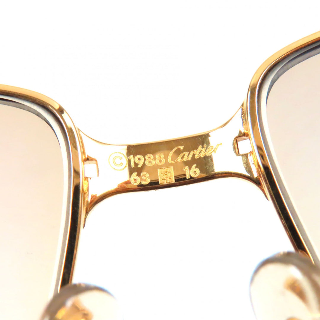 Excellent Cartier sunglasses Mailon PANTHERE Gradient lenses Gold bordeaux mens