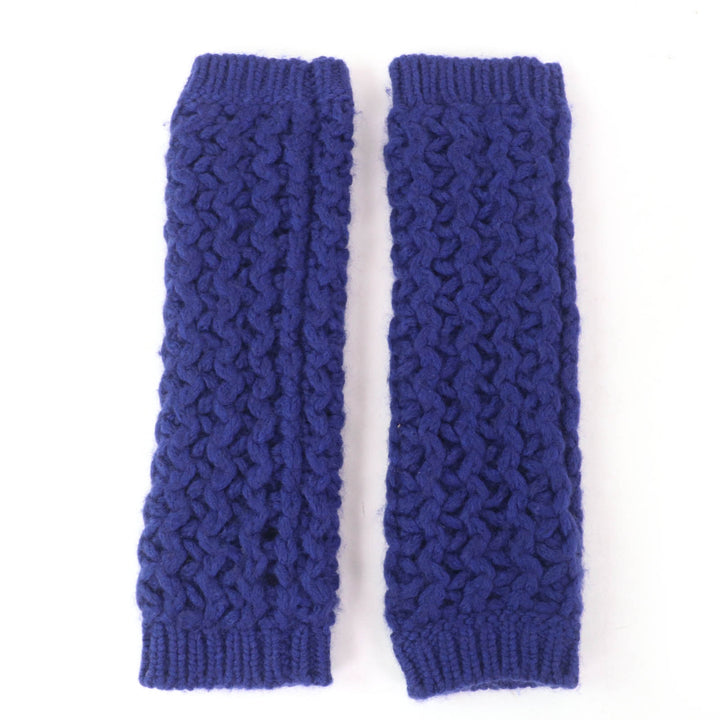 Excellent CHANEL Snood knitted neck warmer and arm warmer 2-piece set wool S