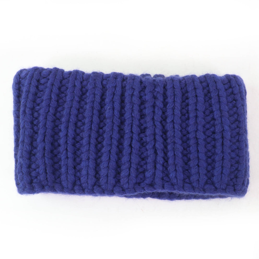 Excellent CHANEL Snood knitted neck warmer and arm warmer 2-piece set wool S