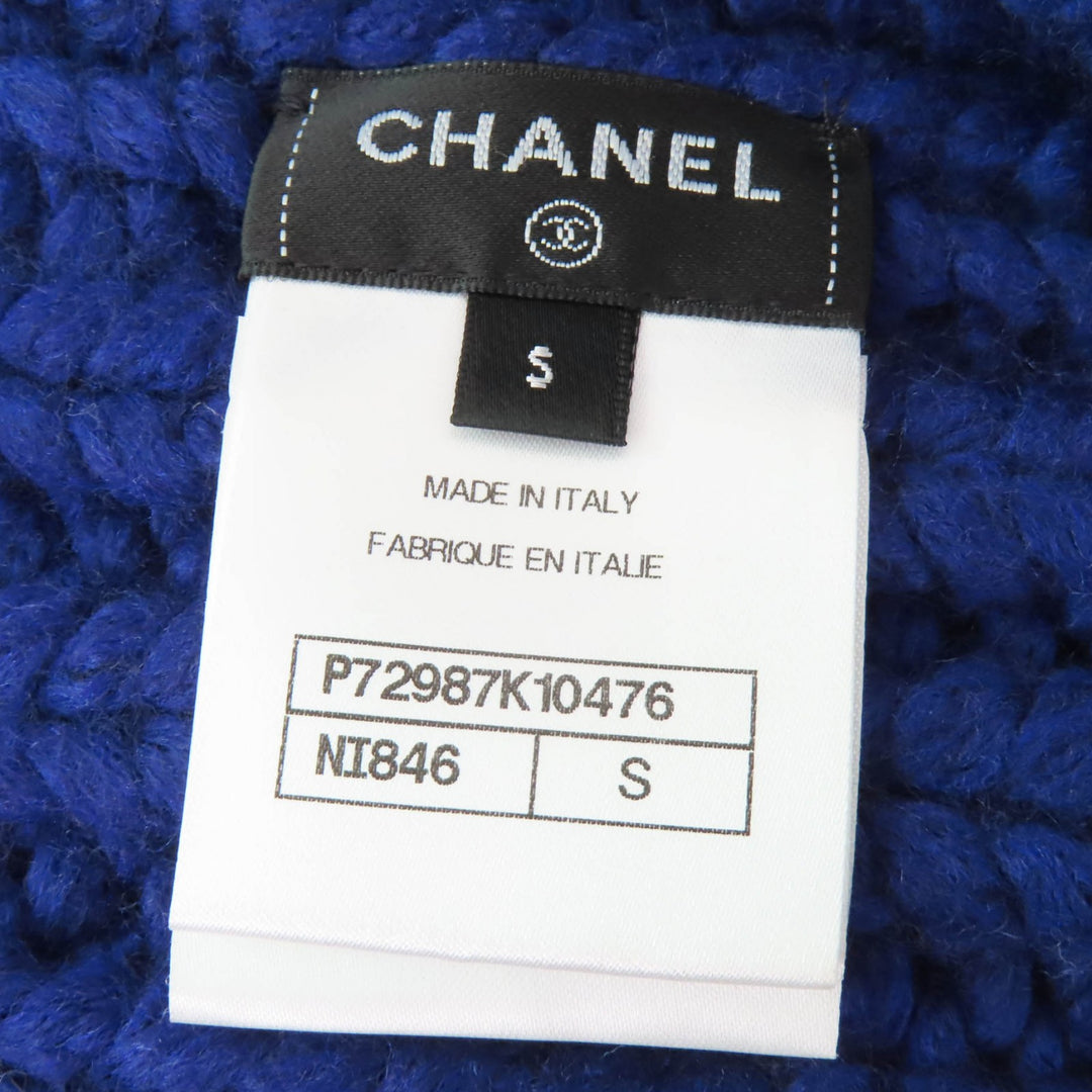 Excellent CHANEL Snood knitted neck warmer and arm warmer 2-piece set wool S