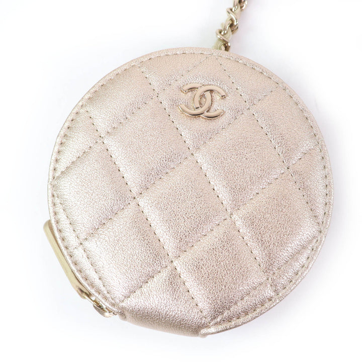 Pristine CHANEL Coin case Matelasse Coin case AirPods Pro case 2024 Years Gift