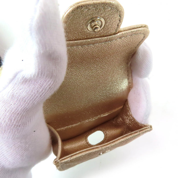 Pristine CHANEL Coin case Matelasse Coin case AirPods Pro case 2024 Years Gift