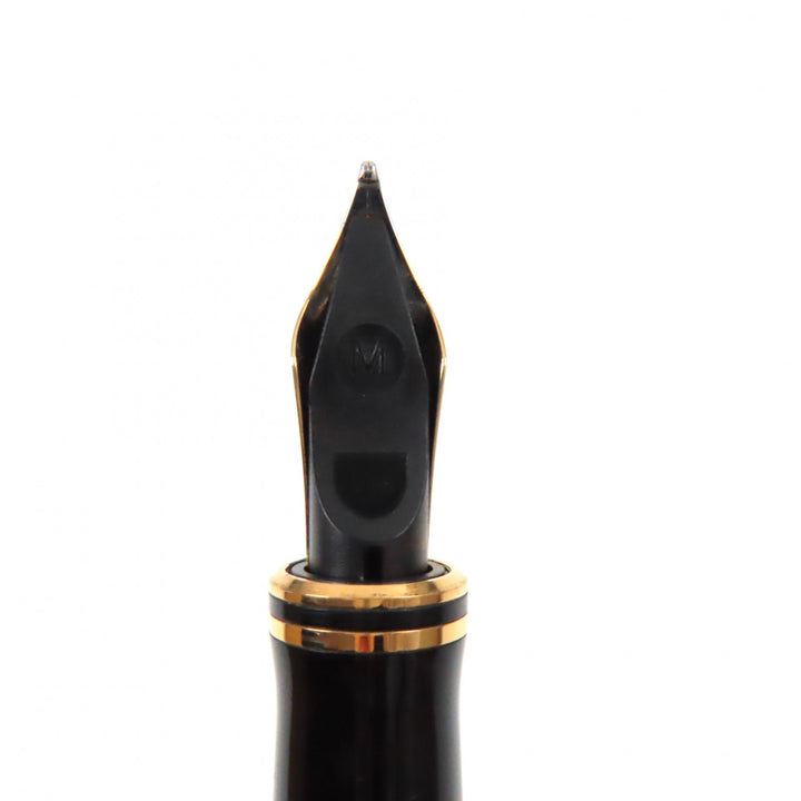 Very Good PARKER fountain pen Duofold Black GT International Early type 18K