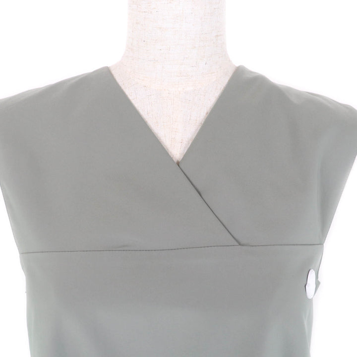 Pristine MONCLER GENIUS 4×HYKE one piece ABITO, long length, Pleated Gray 38